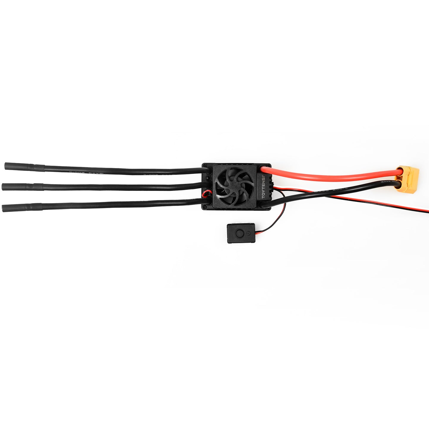 TOYTENSI 120A RC Car ESC 2-4S Sensorless Waterproof Brushless ESC with 4.0mm Bullet & XT90 Plug for 1/10 RC Short Course Truck RC Buggy