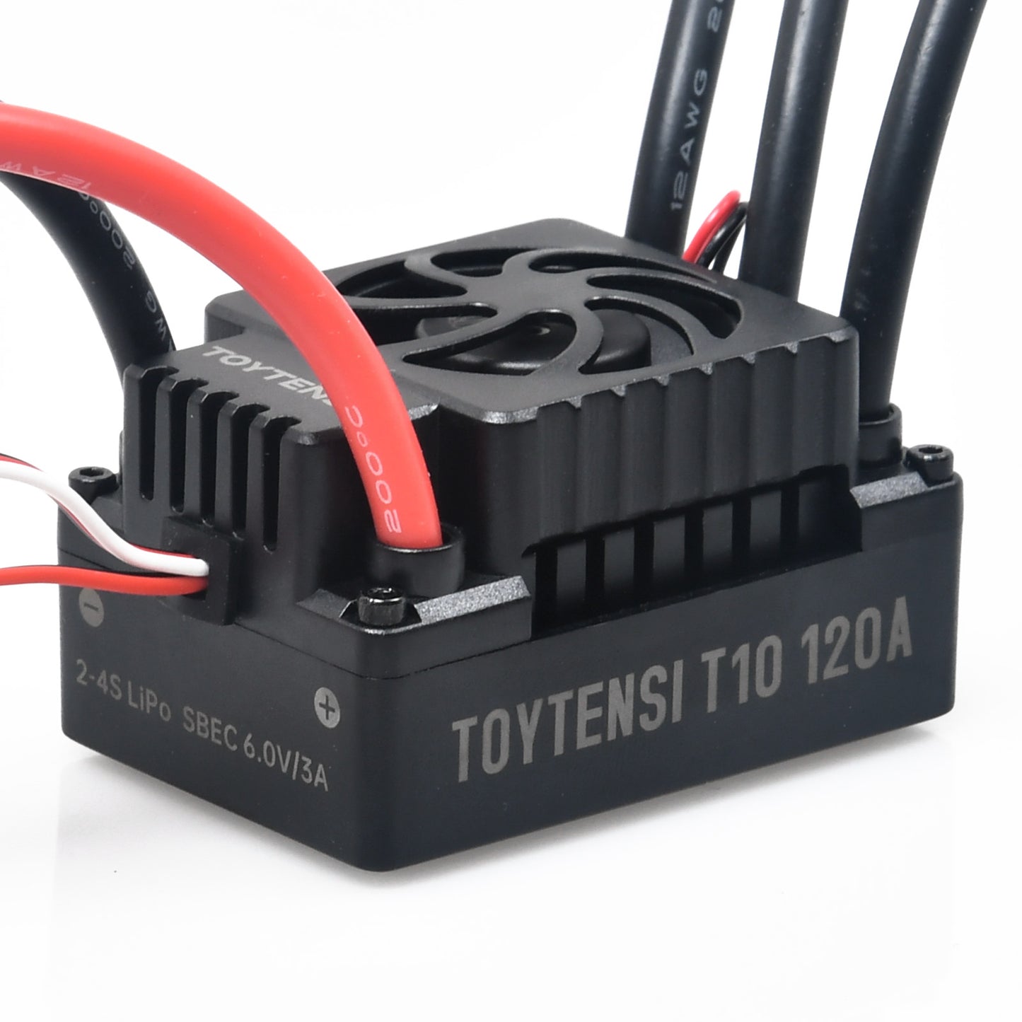 TOYTENSI 120A RC Car ESC 2-4S Sensorless Waterproof Brushless ESC with 4.0mm Bullet & XT90 Plug for 1/10 RC Short Course Truck RC Buggy